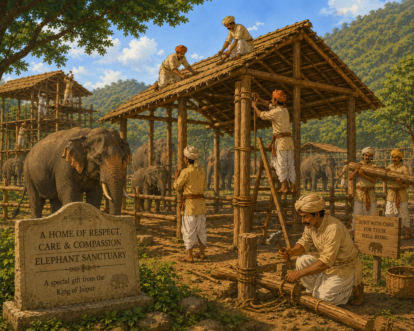 Built by Elephant Caretakers